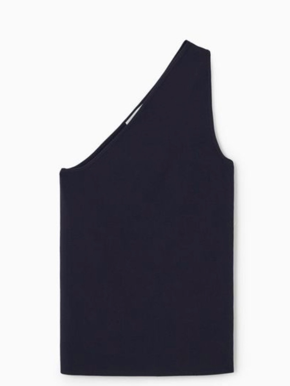 COS NWT Women’s One-Shoulder Navy Tank Top